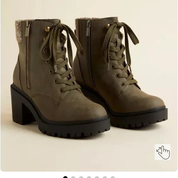 Nwt torrid sock detail hiker boots size 9.5WW - Picture 2 of 12